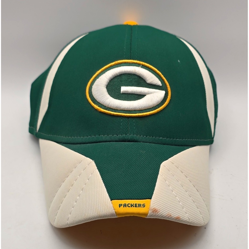 Reebok Green Bay Packers NFL Sideline Cap Green/White/Yellow Size M/L
